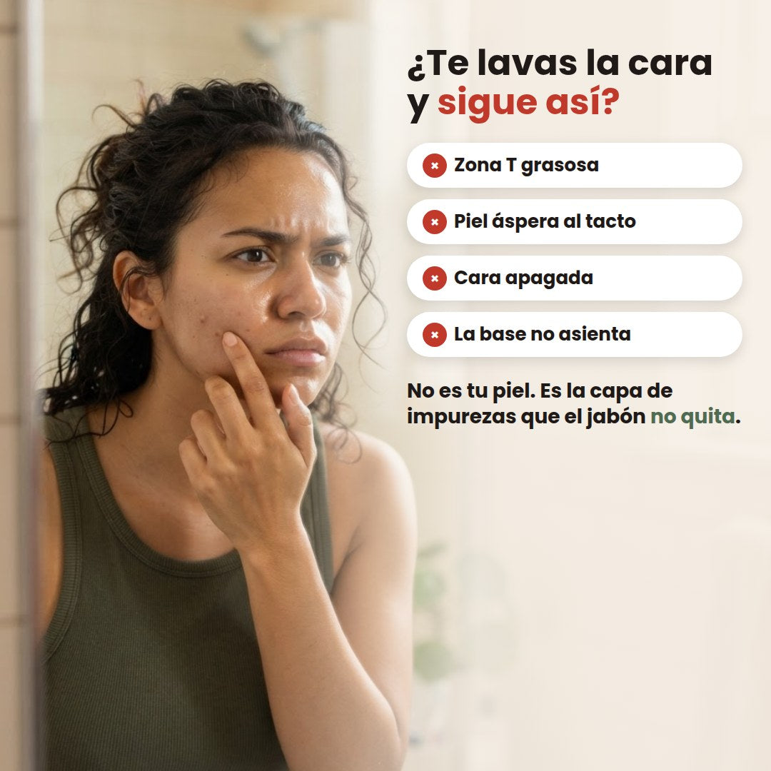 Piel áspera y grasosa aunque te laves